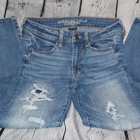 Distressed American Eagle Jeans - Picture 1 of 7